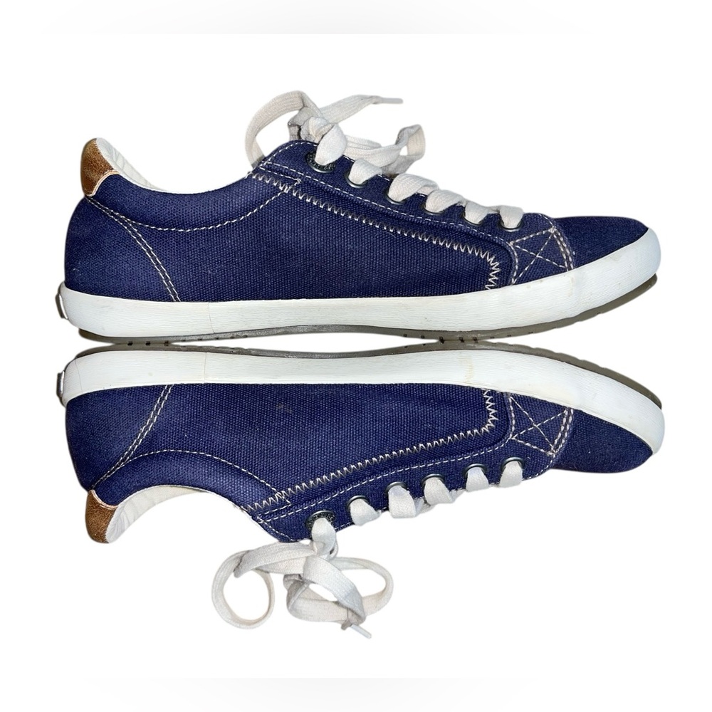 Taos Star Burst Women’s Navy Blue Lace Up Canvas Sneaker Sz 7.5 - Picture 4 of 6